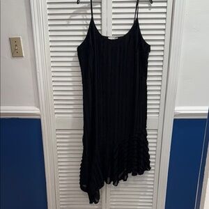 Anthropologie Elegant Black Asymmetrical Dress